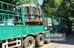 一臺SJ1650圓錐式破碎機(jī)發(fā)往山東省